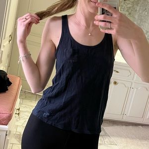 Abercrombie bow navy tank top